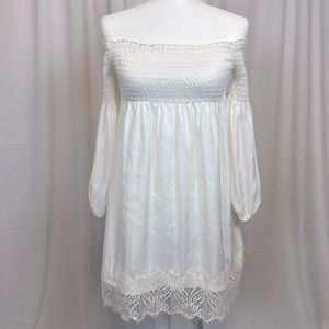 White BB Dakota Off Shoulder Dress